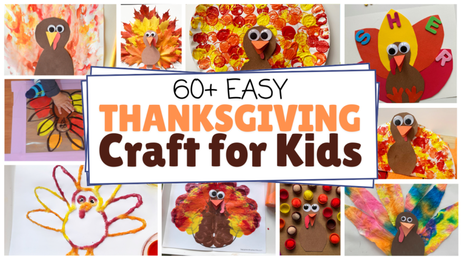 60+ Easy Thanksgiving Crafts For Kids - Happy Toddler Playtime