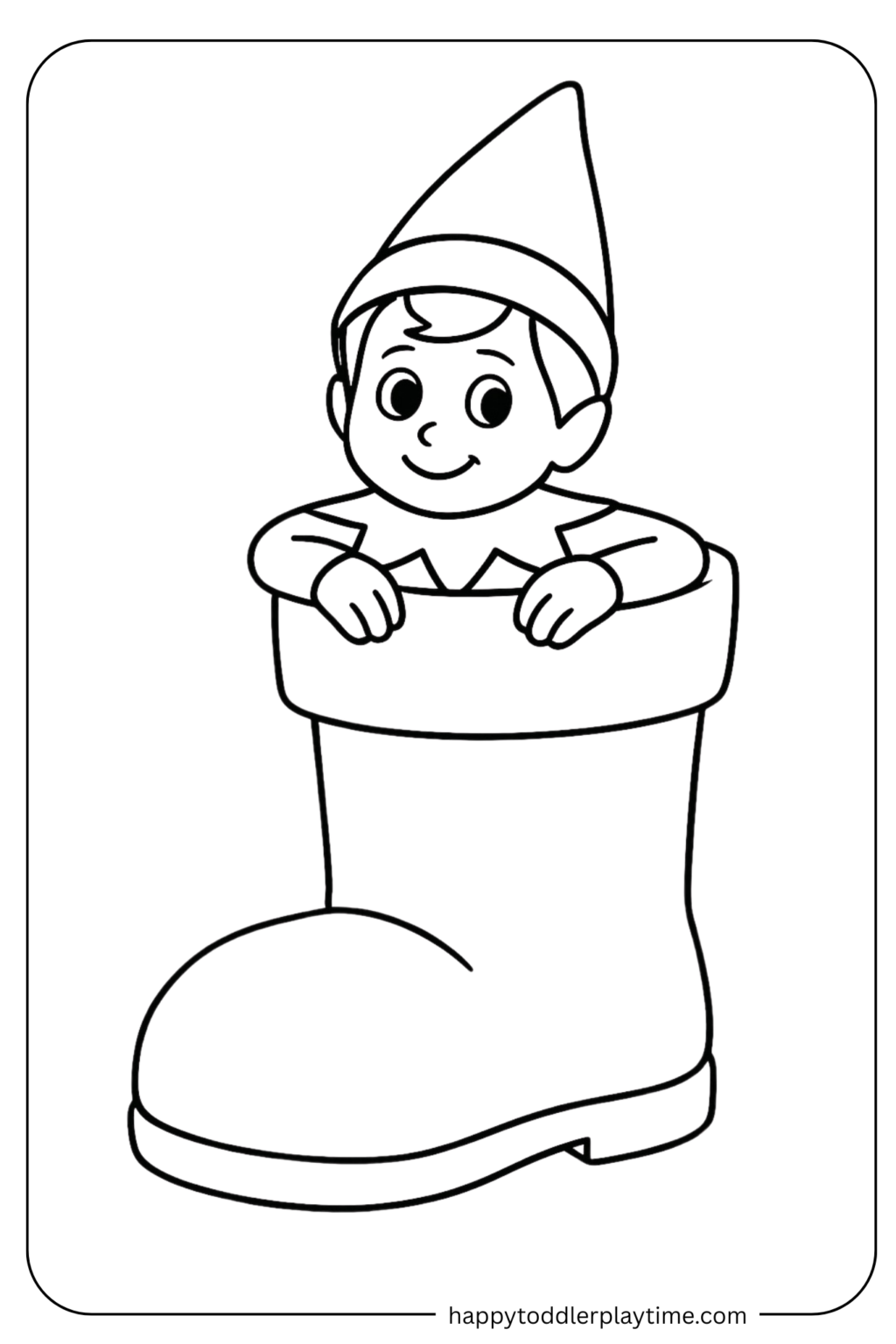 25+ Free Printable Elf on The Shelf Coloring Pages - Happy Toddler Playtime