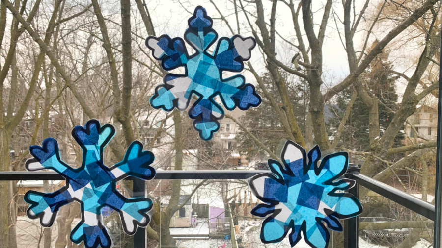 Snowflake Suncatcher Craft for Kids Happy Toddler Playtime