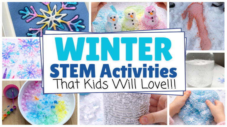 Easy Winter STEM Activities Kids Will Love! - Happy Toddler Playtime