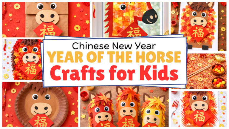Year of the Horse Crafts for Chinese New Year (2026) - Happy Toddler ...