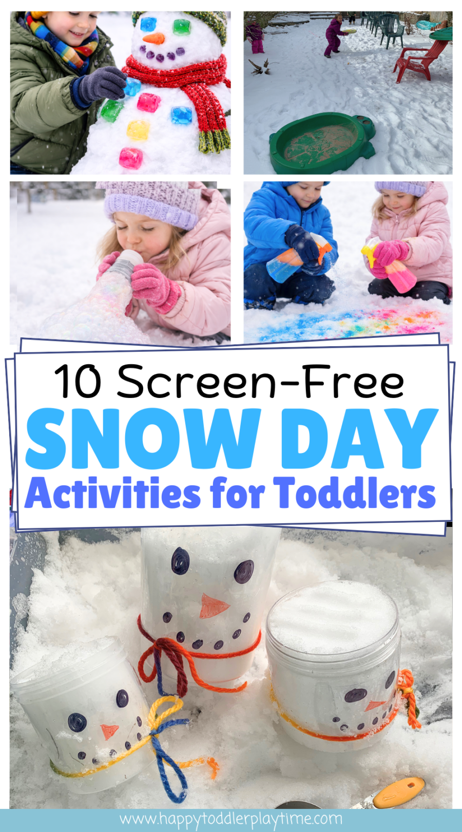 10 Screen-Free Snow Day Activities for Toddlers - Happy Toddler Playtime