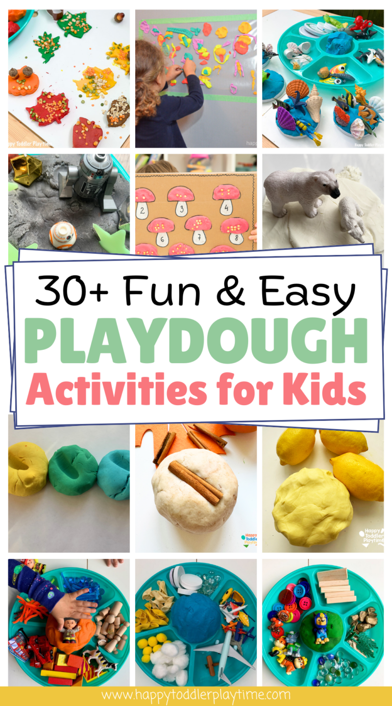 30+ Easy Playdough Activities for Kids - Happy Toddler Playtime