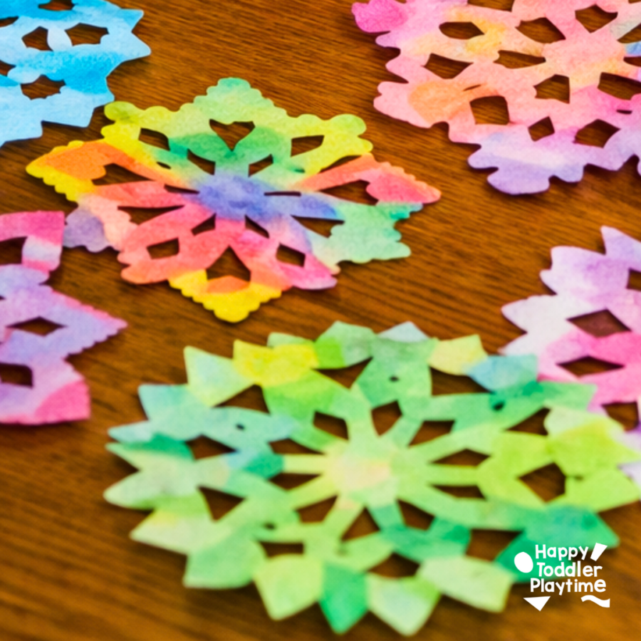 30+ Snowflake Crafts for Kids - Happy Toddler Playtime