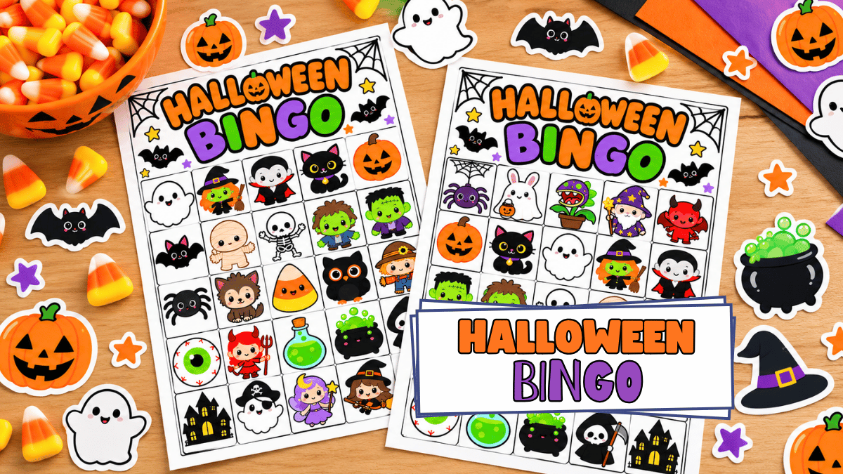 Halloween Bingo (Free Printables) - Happy Toddler Playtime